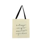 Bolsa Ecobag 100% algodão Estampa ENTREGO CONFIO (Alça preta)