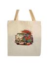 Bolsa Ecobag 100% algodão Estampa Kombi Flower