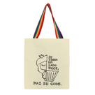Bolsa Ecobag 100% algodão Estampa LADO DOCE (Alça arco-íris)