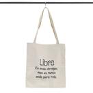 Bolsa Ecobag 100% algodão Estampa LIBRA