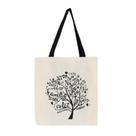 Bolsa Ecobag 100% algodão Estampa RAÍZES (Alça preta)