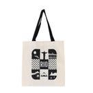 Bolsa Ecobag 100% algodão Estampa RIO SUN (Alça preta)