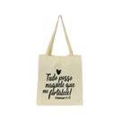 Bolsa Ecobag 100% algodão Estampa TUDO POSSO NAQUILO Bolsa Ecobag 100% algodão Estampa TUDO POSSO NAQUILO