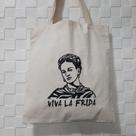 Bolsa Ecobag 100% algodão Estampa VIVA LA FRIDA