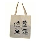 Bolsa Ecobag 100% algodão estampa VIVANT CAT