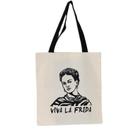 Bolsa Ecobag 100% algodão VIVA LA FRIDA (alça preta)