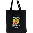 Bolsa Ecobag Black 100% Algodão Reutilizável Estampa Zeca Vermelho