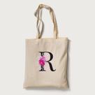 Bolsa Ecológica Ecobag Floral Letra R