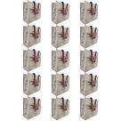 Bolsa Ecologica Kit 15 Unidades Sacola Ecobag de Ombro Reutilizavel Multiuso Dobravel Alça Compras Mercado Resistente Lavavel Pratica