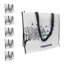 Bolsa Ecologica Reutilizavel Ecobag Kit 5 Unidades Retornavel Sacola de Ombro Mercado Compras Dobravel Bolsa Ecologica Reutilizavel Ecobag Kit 5 Unidades Retornavel Sacola de Ombro Mercado Compras Dobravel
