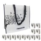 Bolsa Ecologica Sacola Ecobag Kit 13 Unidades Compras Mercado Dobravel Reutilizavel Retornavel Multiuso Resistente