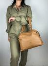 Bolsa Em Couro Legitimo B.1074 Camel Bolsa Em Couro Legitimo B.1074 Camel