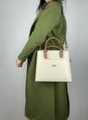 Bolsa Em Couro Legitimo B.1078 Cru/Camel Bolsa Em Couro Legitimo B.1078 Cru/Camel