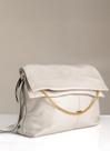 Bolsa Em Couro Legitimo B.1114 Gelo Bolsa Em Couro Legitimo B.1114 Gelo