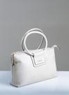 Bolsa Em Couro Legitimo Com Alça Transversal B.1095 Cru Bolsa Em Couro Legitimo Com Alça Transversal B.1095 Cru