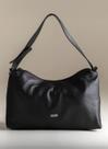 Bolsa Em Couro Legitimo Com Alça Transversal B.1099 Preto Bolsa Em Couro Legitimo Com Alça Transversal B.1099 Preto