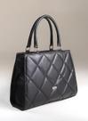 Bolsa Em Couro Legitimo Com Alça Transversal B.1106l Preto Bolsa Em Couro Legitimo Com Alça Transversal B.1106l Preto
