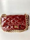 Bolsa em couro legitimo cor marsala