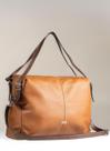 Bolsa Em Couro Legitimo Executiva Com Alça Transversal B.1102 Caramelo/Café