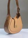 Bolsa Em Couro Legitimo Meia Lua B.1097 Camel