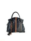Bolsa em Couro Maxi - Preto