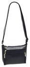 Bolsa em Couro Transversal Feminina 3 Ziper BLS126P