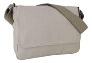 Bolsa Em Lona Resistente Transversal Tiracolo Tipo Carteiro Média Casual Masculina Feminina