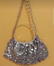 Bolsa em paetê prata