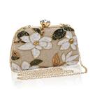 Bolsa embreagem AIBAOWU, bolsa de noite com flores bordadas para mulheres