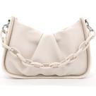 Bolsa embreagem COFIHOME branca Y2K, moda, couro creme, feminina