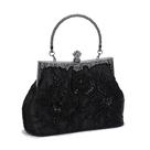 Bolsa embreagem UBORSE com bordado floral de strass para mulheres
