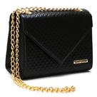 Bolsa Envelope Feminina Baú Alça De Corrente Transversal