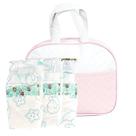 Bolsa Enxoval Meninas Rosa e Branco Boneca Reborn 03 Fraldas Bolsa Enxoval Meninas Rosa e Branco Boneca Reborn 03 Fraldas