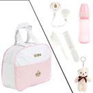 Bolsa Enxoval Meninas Rosa e Branco Boneca Reborn 06 Peças Bolsa Enxoval Meninas Rosa e Branco Boneca Reborn 06 Peças