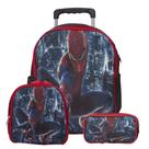 Bolsa Escolar de Rodinhas Menino Homem Aranha Creche Aulas