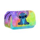 Bolsa Escolar Estampada Com Mickey Minnie Disney, Estojo De Caneta Dobrável De Dupla Camada, Caixa Bolsa Escolar Estampada Com Mickey Minnie Disney, Estojo De Caneta Dobrável De Dupla Camada, Caixa