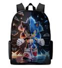 Bolsa Escolar Mochila Estampada Sonic Menino Menina Infantil