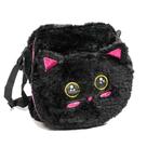 Bolsa Escolar Pelúcia Gatinho Preto SCB117 - Polibrinq