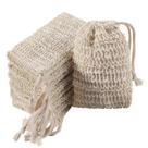 Bolsa esfoliante de sabonete Trounistro Natural Ramie, pacote com 30