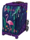 Bolsa Esportiva ZUCA Florida Flamingo com Estrutura Roxa e Rodas