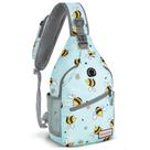 Bolsa Estilingue ZOMAKE Bee Blue à Prova D'Água - Unissex