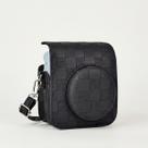 Bolsa Estojo Protetor para Câmera Instax Mini 12 em Couro PU Premium com Alça de Ombro Compatível com Fujifilm -