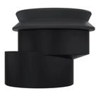 Bolsa Excêntrica Adaptador p/ Vaso Sanitário 3 em 1 Ajuste Preto