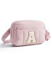 Bolsa Fanny Pack BAGSMART Puffy Initial Belt para mulheres - preta