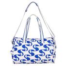 Bolsa Farm Viva Copatucano Estampada Azul e Branca Original