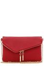 Bolsa FashionPuzzle Envelope Wristlet Clutch Crossbody Vermelha