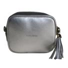 Bolsa fem. pequena c/ matelasse c/ alca de corrente 85 prata 2158 pr