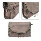 Bolsa Feminina Alça Ajustavel Transversal Corrente Fashion Luxo Ombro Tiracolo Moderna Elegante Casual Golden Fênix