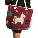 bolsa feminina alça de corda varios modelos unicornio