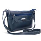 Bolsa Feminina Alça Transversal em Metal Níquel em Couro Legitimo Road Seven